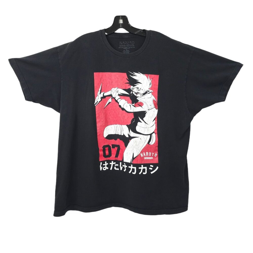 Naruto Shippuden Collection Graphic T Shirt READ Mens 2XL Crew Neck Short Sleeve